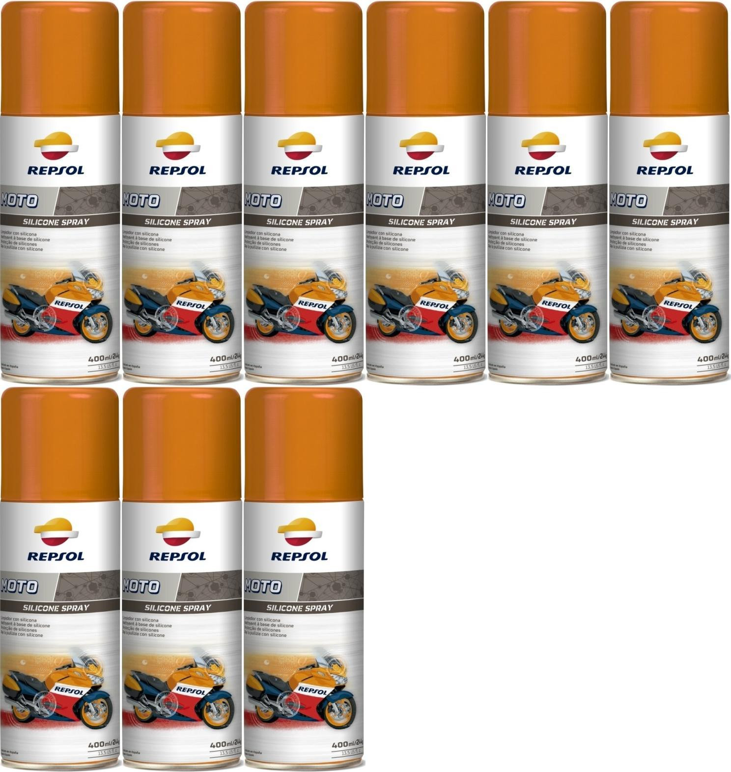 Repsol Motorrad MOTO SILICONE SPRAY 9x 400 Milliliter