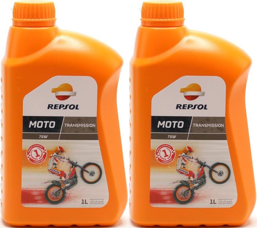 Repsol Motorrad Getriebeöl MOTO TRANSMISSION 75W 1 Liter 2x 1l = 2 Liter