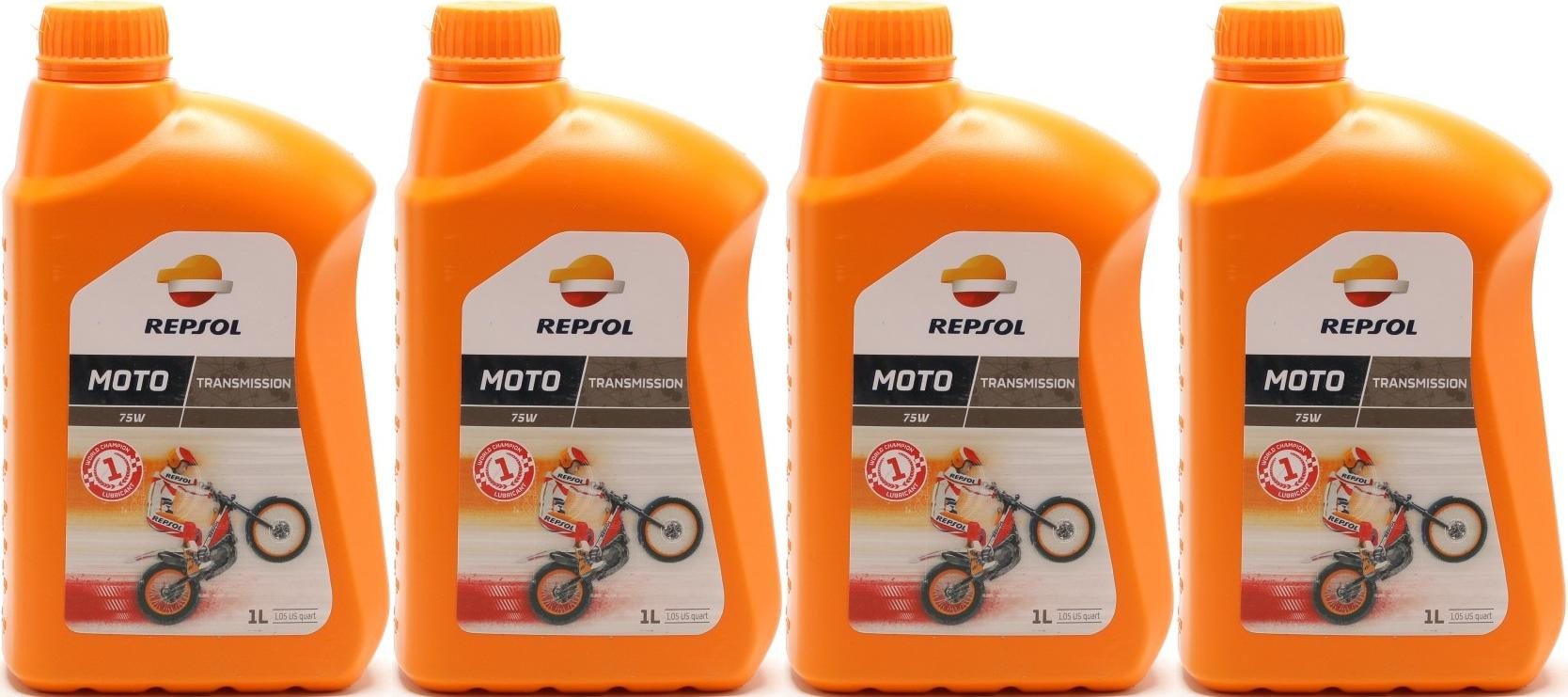 Repsol Motorrad Getriebeöl MOTO TRANSMISSION 75W 1 Liter 4x 1l = 4 Liter