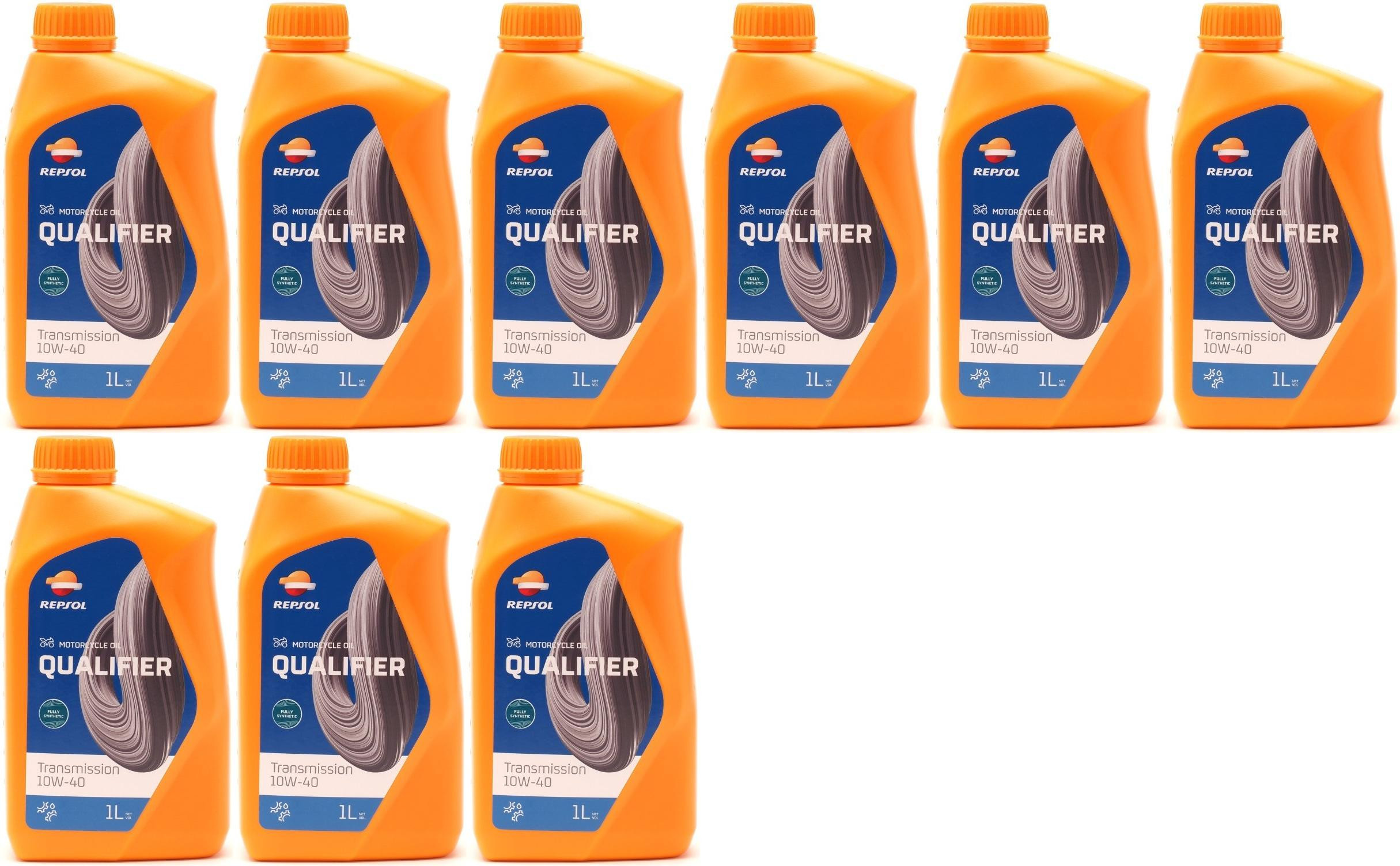 Repsol Motorrad Getriebeöl QUALIFIER TRANSMISION 10W-40 1 Liter 9x 1l = 9 Liter