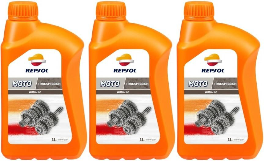Repsol Motorrad Getriebeöl MOTO TRANSMISION 80W90 1 Liter 3x 1l = 3 Liter
