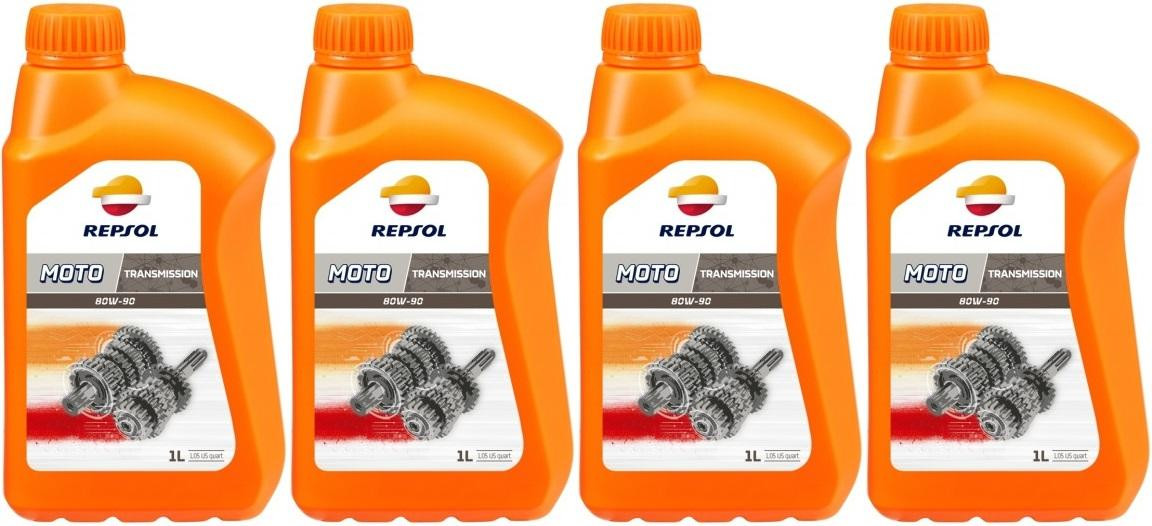 Repsol Motorrad Getriebeöl MOTO TRANSMISION 80W90 1 Liter 4x 1l = 4 Liter