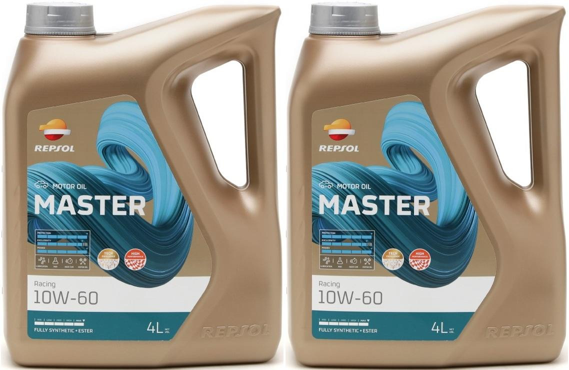 Repsol Motoröl Master Racing 10W60 2x 4l = 8 Liter