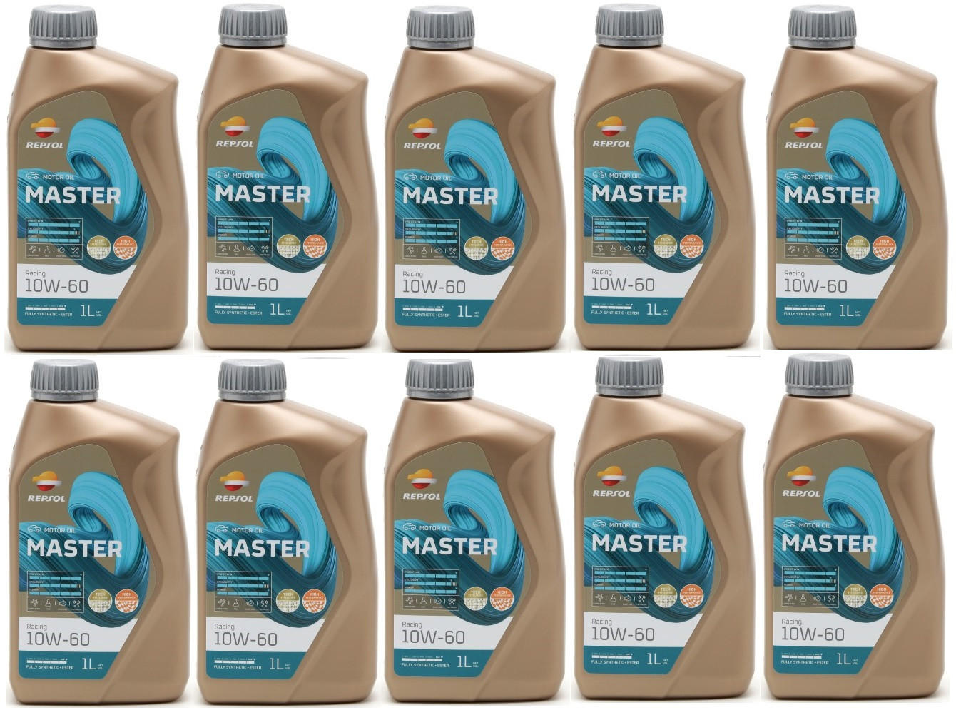 Repsol Motoröl Master Racing 10W-60 1 Liter 10x 1l = 10 Liter