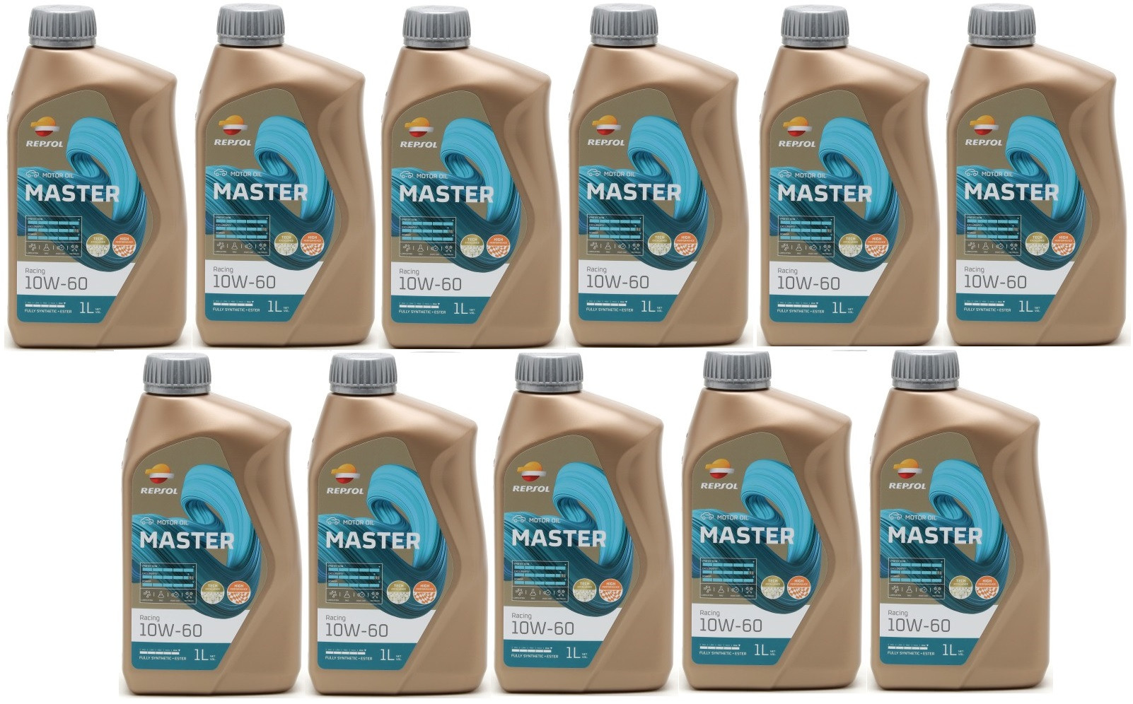 Repsol Motoröl Master Racing 10W-60 1 Liter 11x 1l = 11 Liter