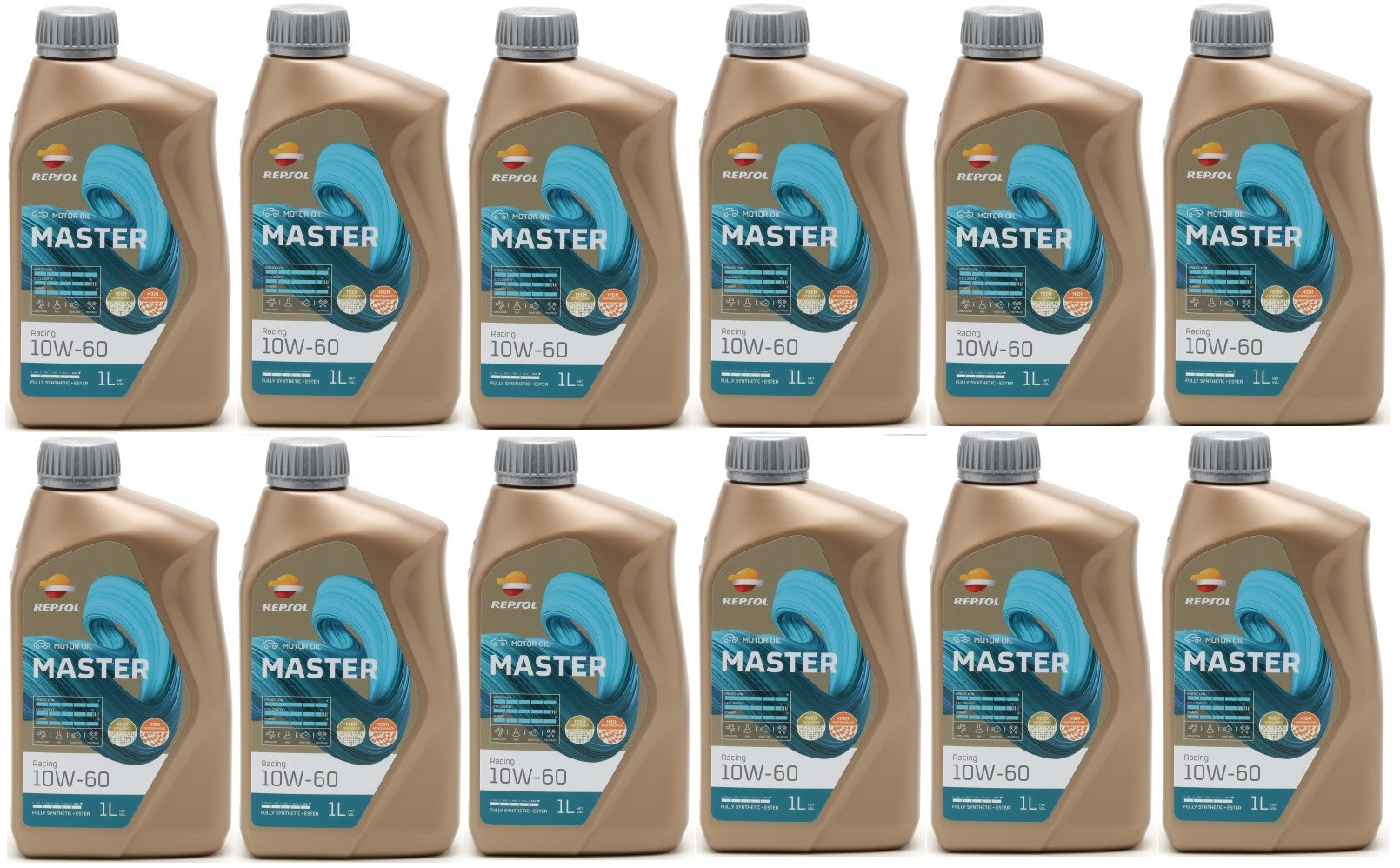 Repsol Motoröl Master Racing 10W-60 1 Liter 12x 1l = 12 Liter