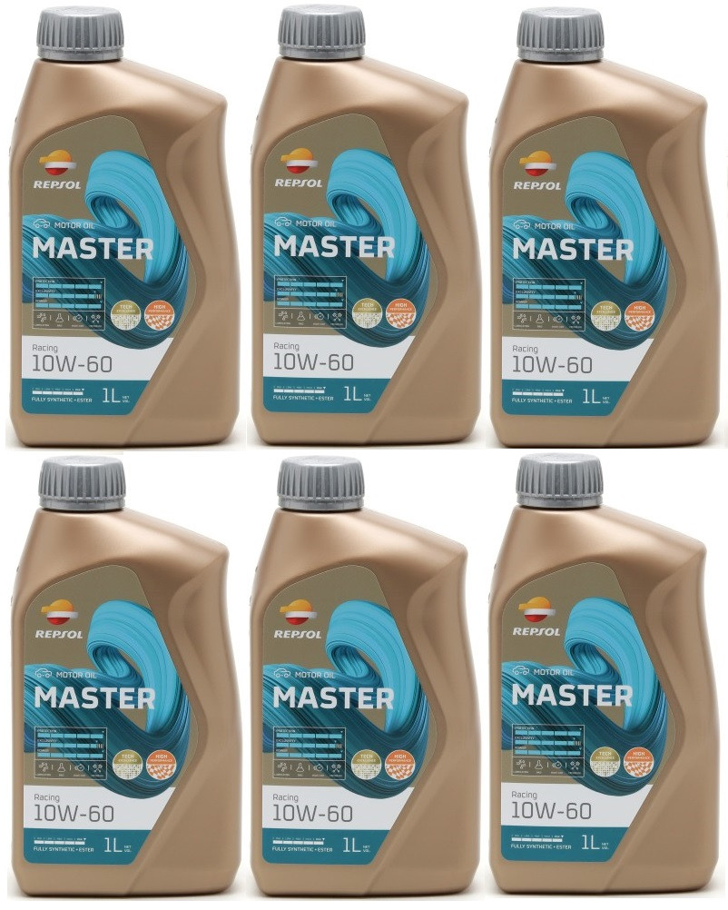 Repsol Motoröl Master Racing 10W-60 1 Liter 6x 1l = 6 Liter