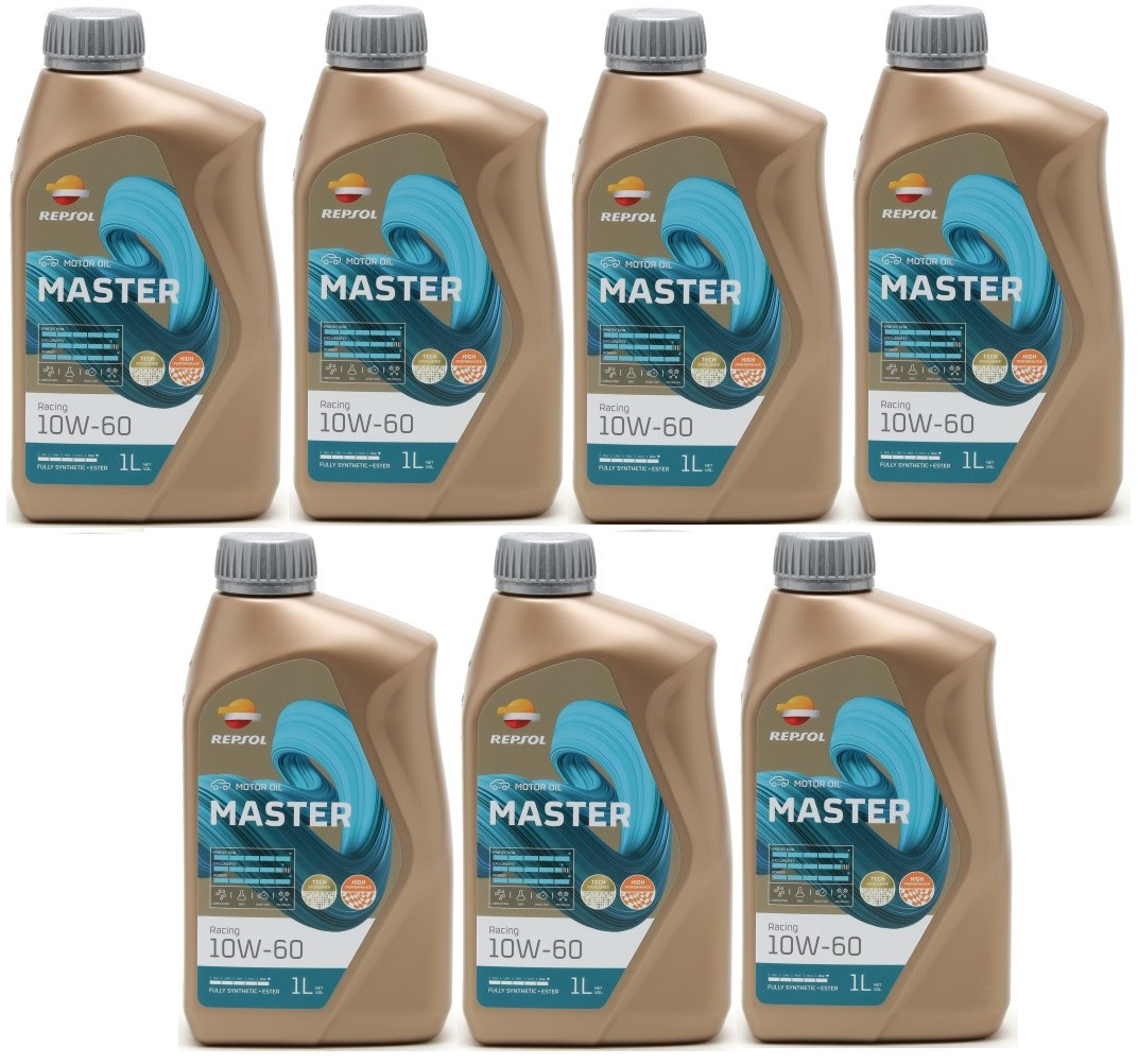 Repsol Motoröl Master Racing 10W-60 1 Liter 7x 1l = 7 Liter