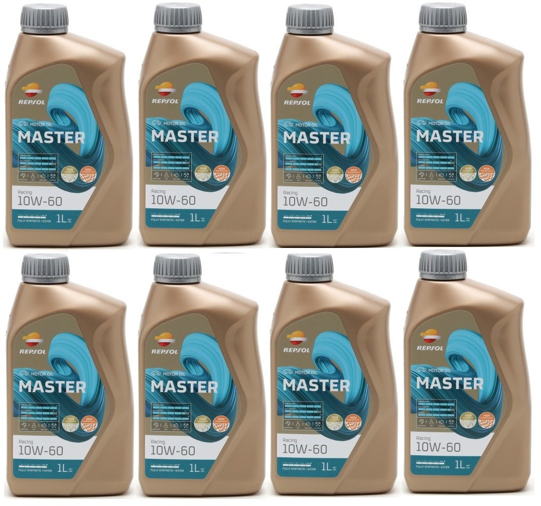 Repsol Motoröl Master Racing 10W-60 1 Liter 8x 1l = 8 Liter