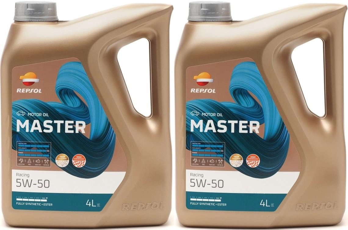 Repsol Motoröl Master Racing 5W50 2x 4l = 8 Liter