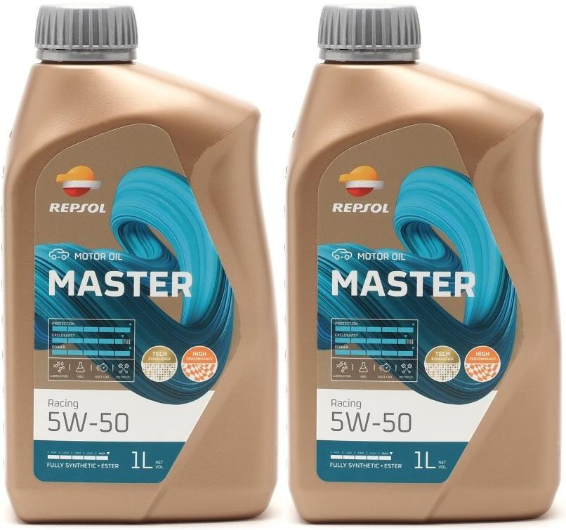 Repsol Motoröl Master Racing 5W50 1 Liter 2x 1l = 2 Liter