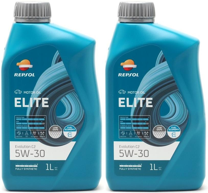 Repsol Motoröl ELITE EVOLUTION C2 5W-30 1 Liter 2x 1l = 2 Liter
