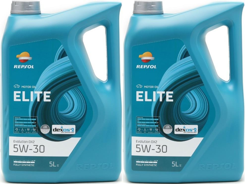Repsol Motoröl ELITE EVOLUTION DX2 5W30 2x 5 = 10 Liter