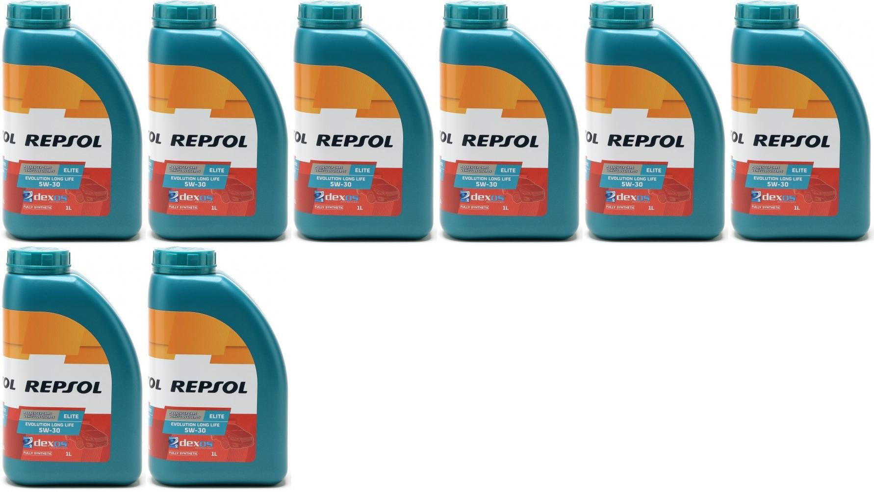Repsol Motoröl ELITE EVOLUTION LONG LIFE 5W30 1 Liter 8x 1l = 8 Liter