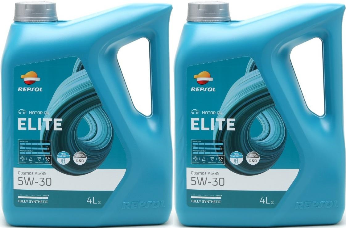 Repsol Motoröl ELITE COSMOS A5/B5 5W30 2x 4l = 8 Liter