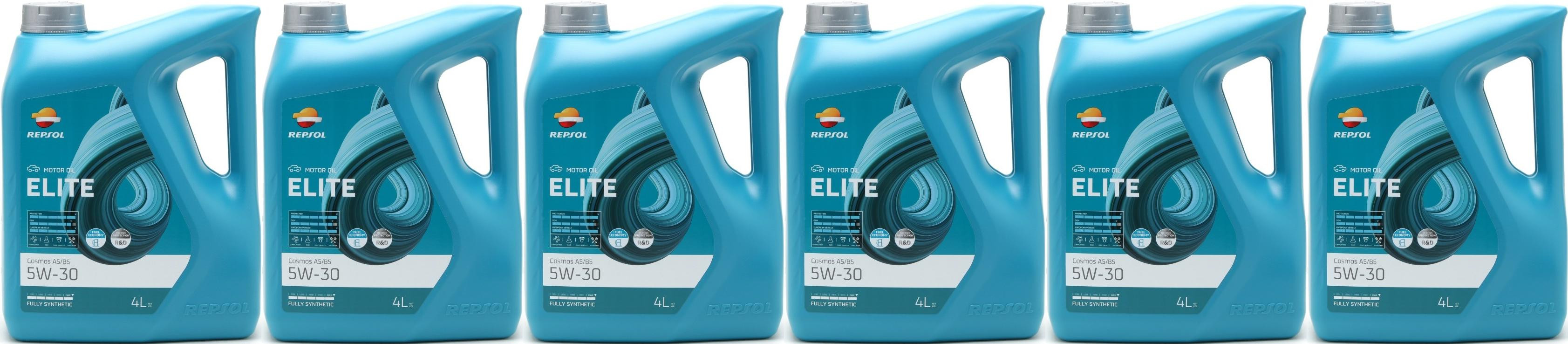 Repsol Motoröl ELITE COSMOS A5/B5 5W30 6x 4l = 24 Liter