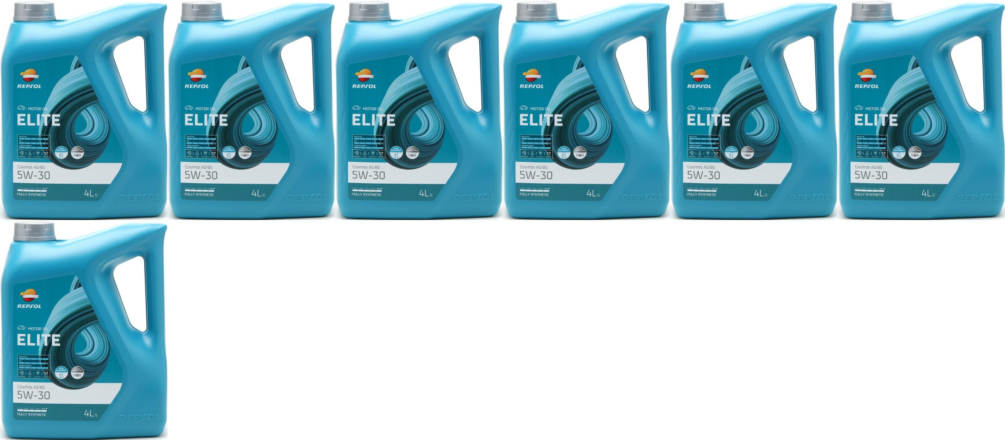 Repsol Motoröl ELITE COSMOS A5/B5 5W30 7x 4l = 28 Liter