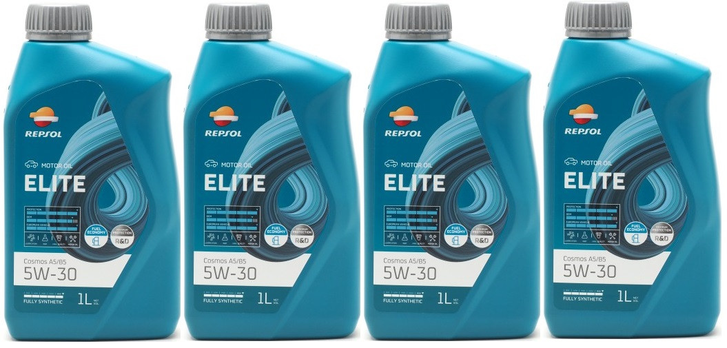 Repsol Motoröl ELITE COSMOS A5/B5 5W-30 1 Liter 4x 1l = 4 Liter