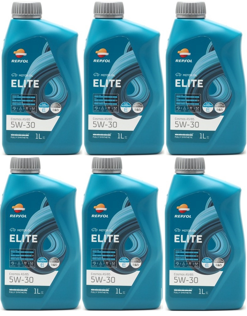 Repsol Motoröl ELITE COSMOS A5/B5 5W-30 1 Liter 6x 1l = 6 Liter