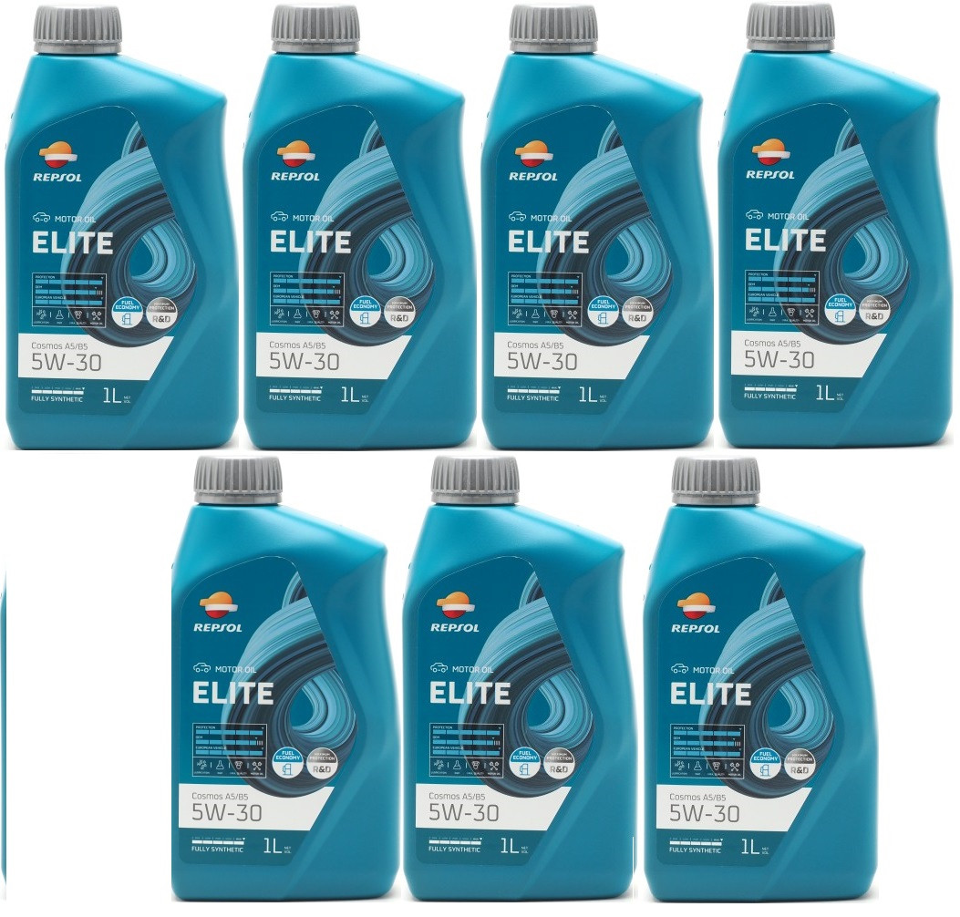 Repsol Motoröl ELITE COSMOS A5/B5 5W-30 1 Liter 7x 1l = 7 Liter