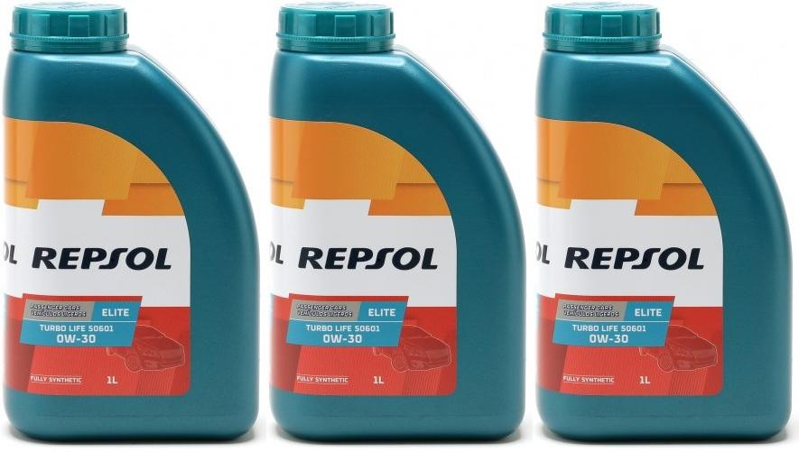 Repsol Motoröl ELITE TURBO LIFE 50601 0W30 1 Liter 3x 1l = 3 Liter