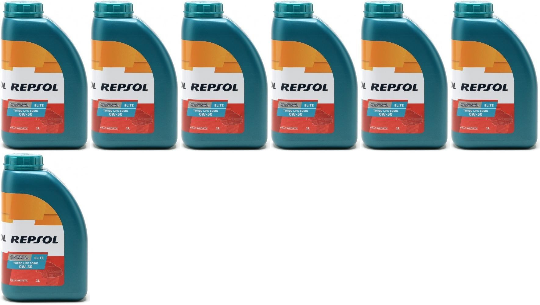 Repsol Motoröl ELITE TURBO LIFE 50601 0W30 1 Liter 7x 1l = 7 Liter