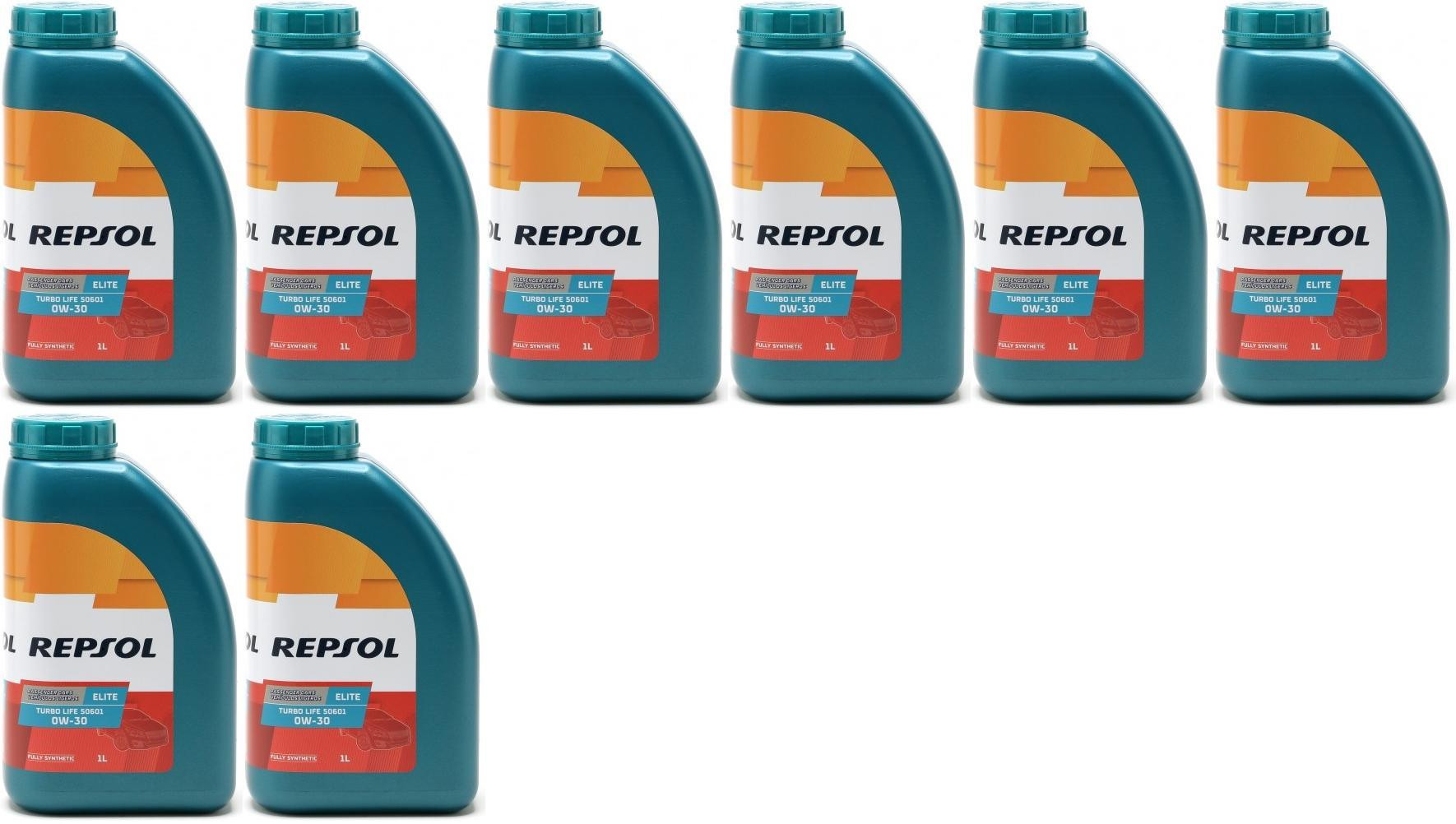 Repsol Motoröl ELITE TURBO LIFE 50601 0W30 1 Liter 8x 1l = 8 Liter