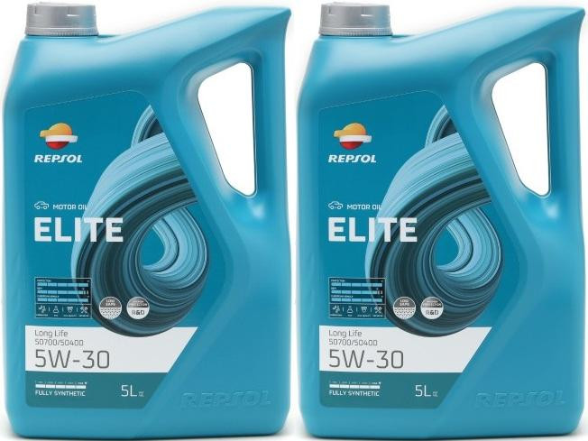 Repsol Motoröl ELITE LONG L.LIFE 50700/50400 5W30 2x 5 = 10 Liter