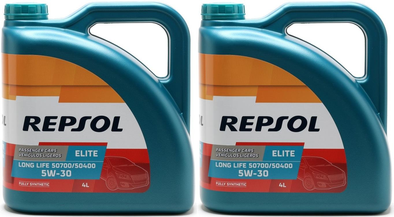 Repsol Motoröl ELITE LONG LIFE 50700/50400 5W30 2x 4l = 8 Liter
