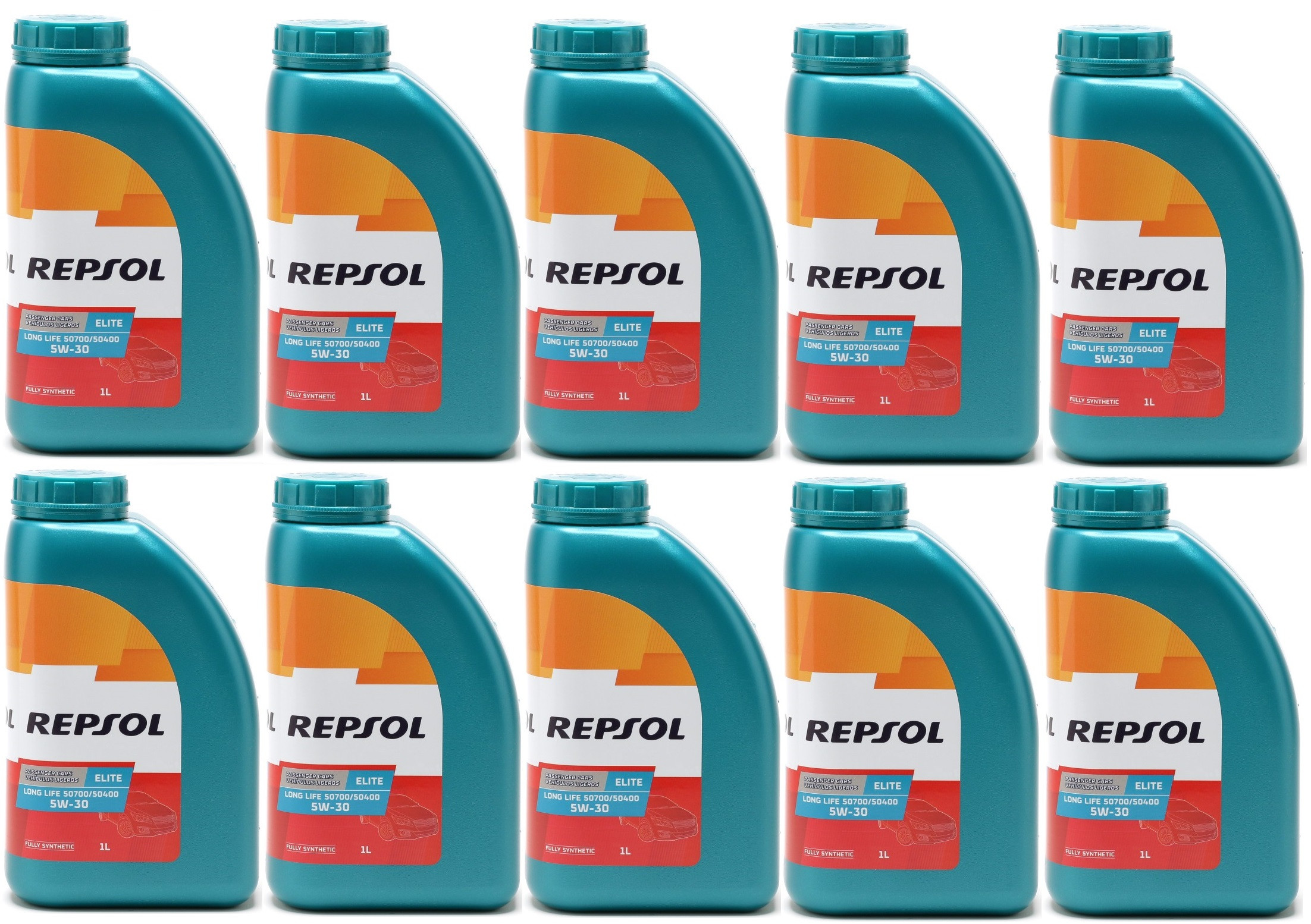 Repsol Motoröl ELITE LONG LIFE 50700/50400 5W30 1 Liter 10x 1l = 10 Liter