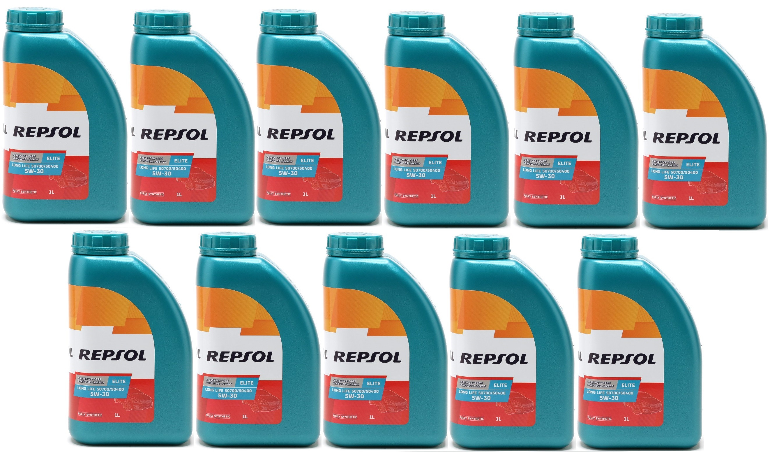 Repsol Motoröl ELITE LONG LIFE 50700/50400 5W30 1 Liter 11x 1l = 11 Liter
