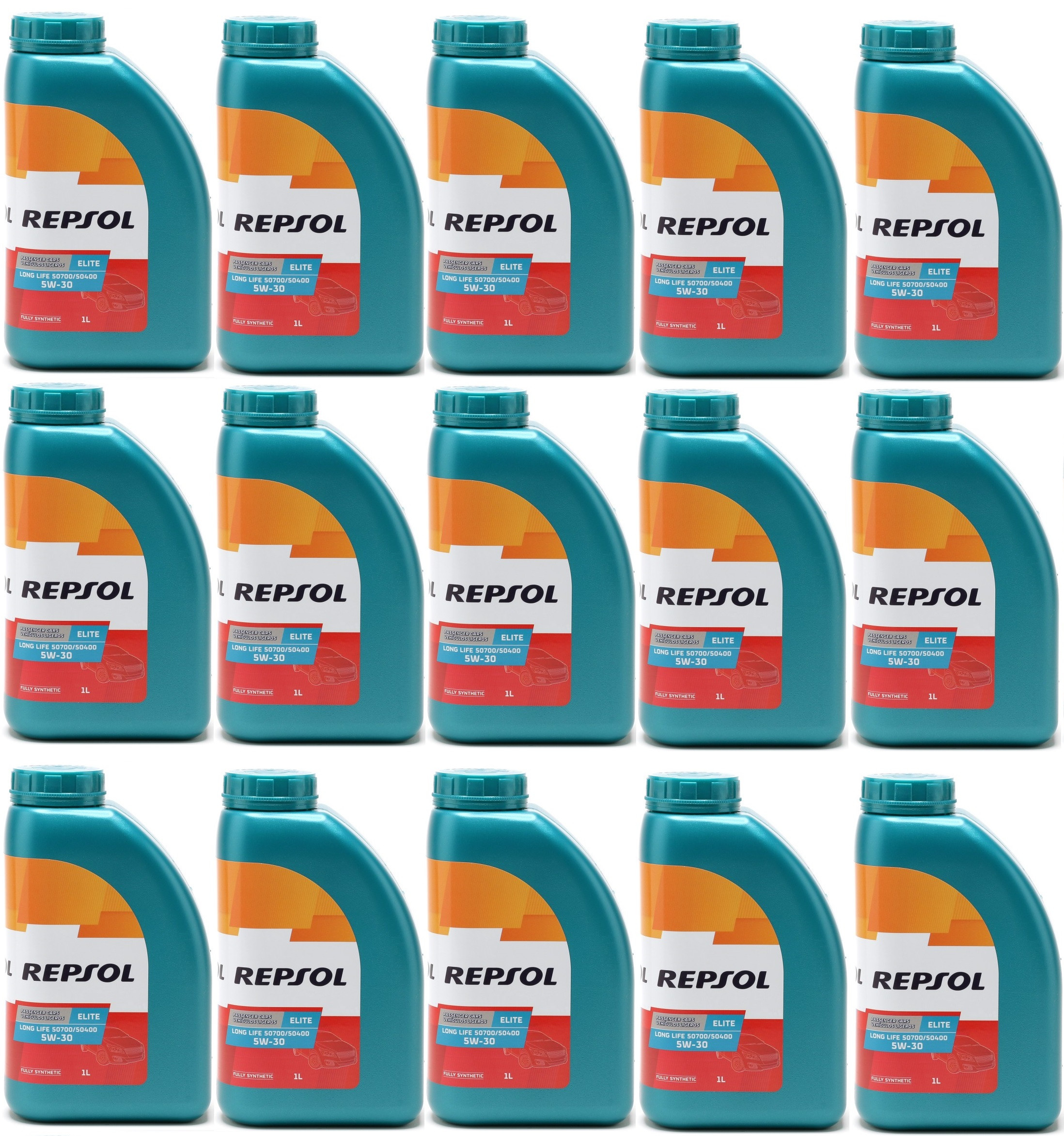 Repsol Motoröl ELITE LONG LIFE 50700/50400 5W30 1 Liter 15x 1l = 15 Liter