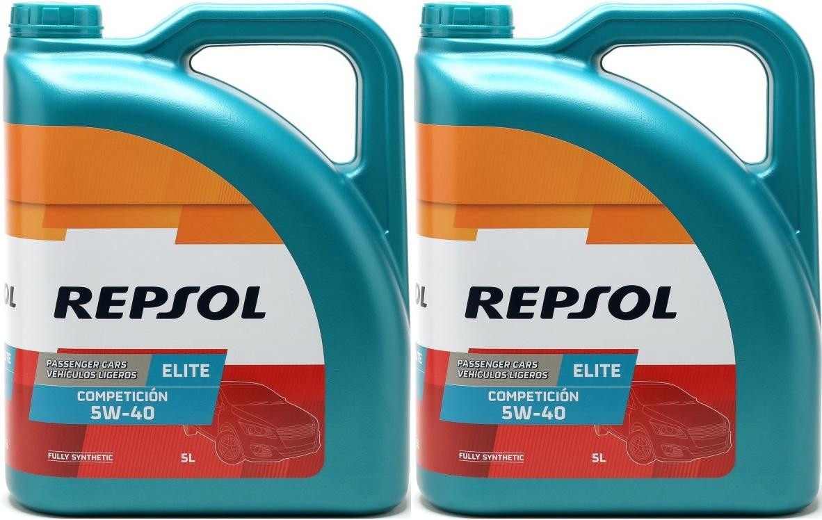 Repsol Motoröl ELITE COMPETICION 5W40 2x 5 = 10 Liter