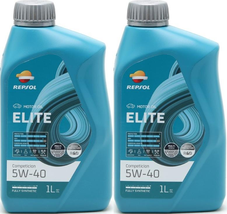 Repsol Motoröl ELITE COMPETICION 5W40 1 Liter 2x 1l = 2 Liter