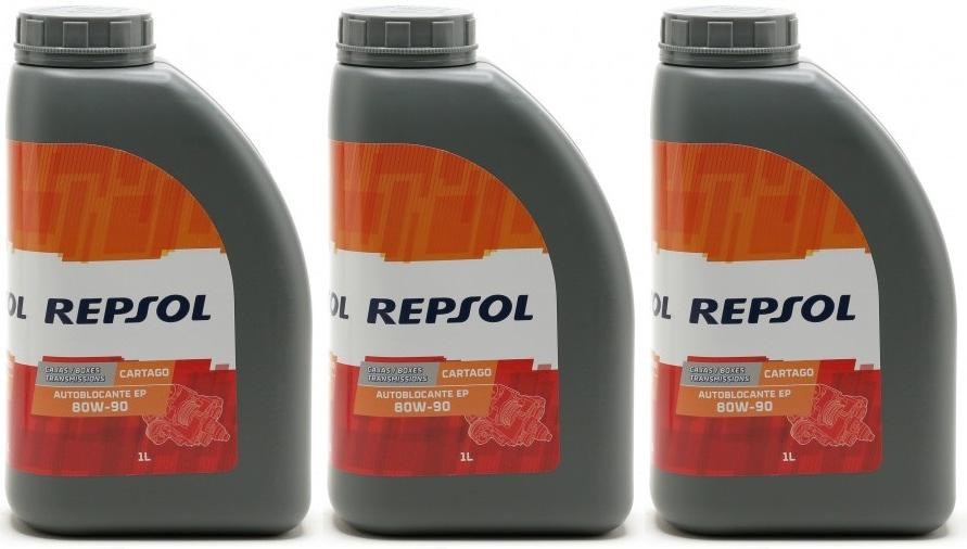 Repsol Getriebeöl CART.EP AUTOBL.80W90 1 Liter 3x 1l = 3 Liter