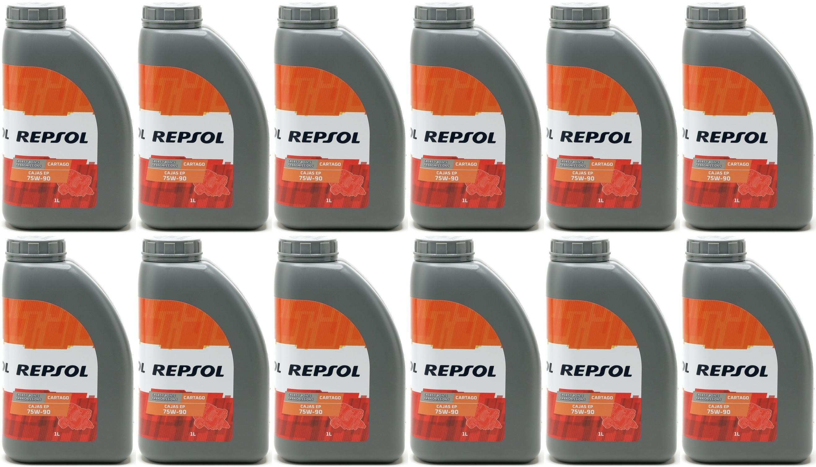 Repsol Getriebeöl CARTAGO CAJAS EP 75W-90 1 Liter 12x 1l = 12 Liter