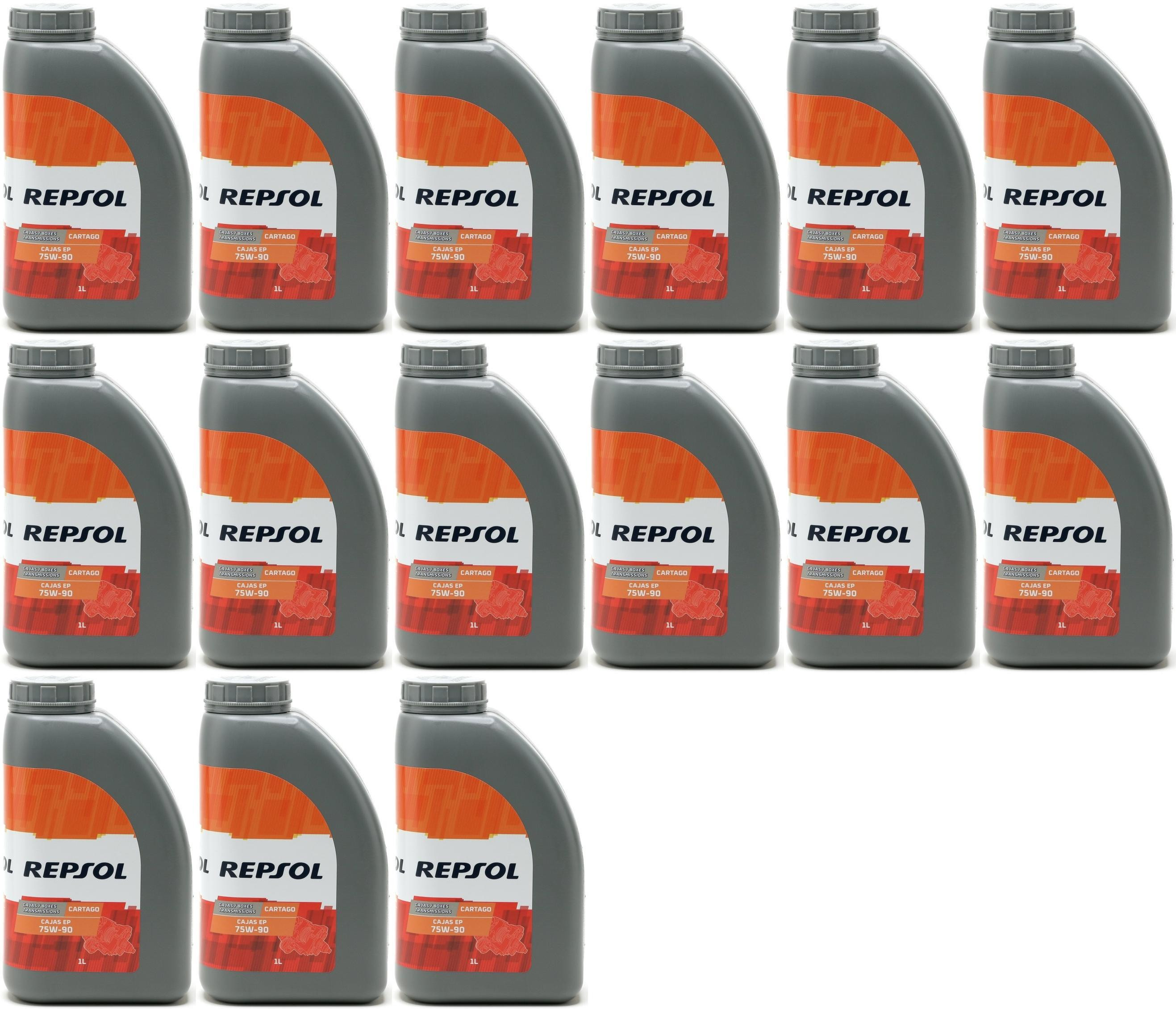 Repsol Getriebeöl CARTAGO CAJAS EP 75W-90 1 Liter 15x 1l = 15 Liter