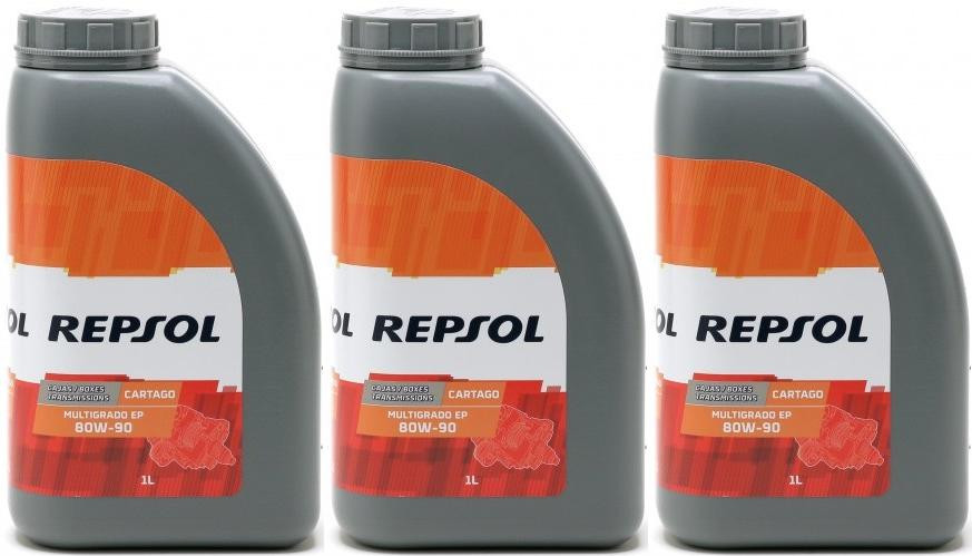 Repsol Getriebeöl CARTAGO EP MULTIGRADO 80W90 1 Liter 3x 1l = 3 Liter