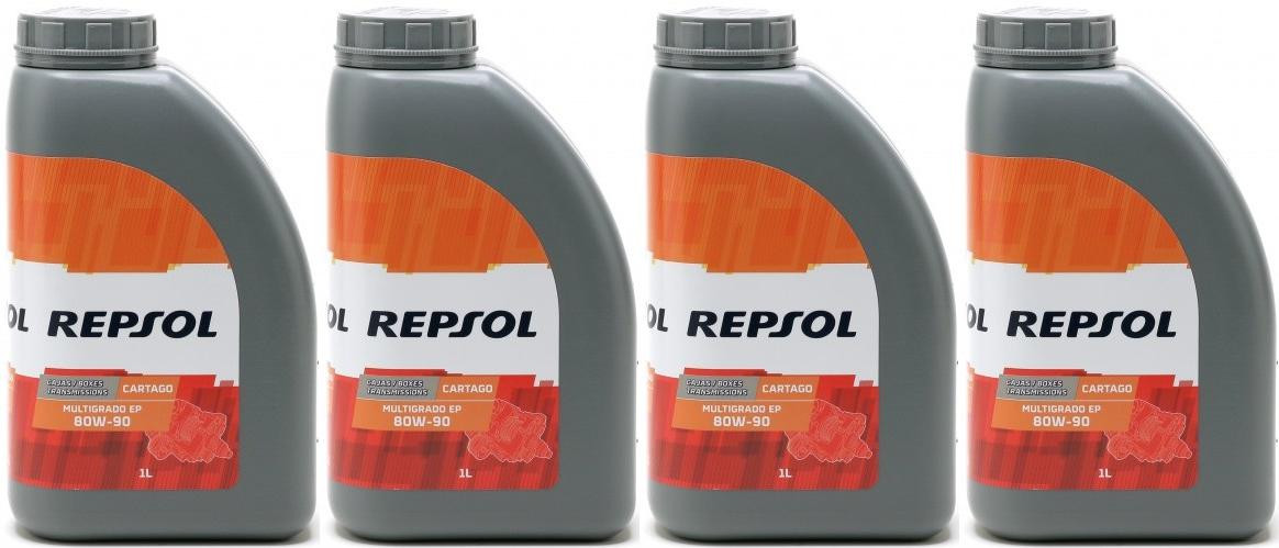 Repsol Getriebeöl CARTAGO EP MULTIGRADO 80W90 1 Liter 4x 1l = 4 Liter