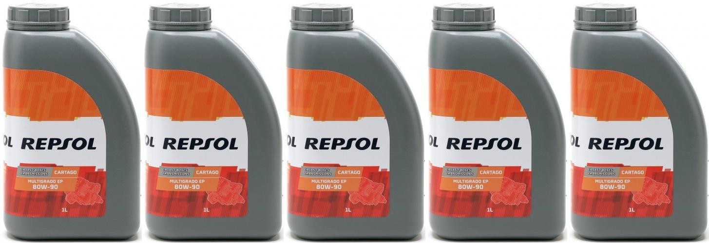 Repsol Getriebeöl CARTAGO EP MULTIGRADO 80W90 1 Liter 5x 1l = 5 Liter