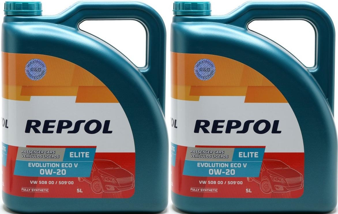 Repsol Motoröl ELITE EVOLUTION ECO V 0W-20 2x 5 = 10 Liter