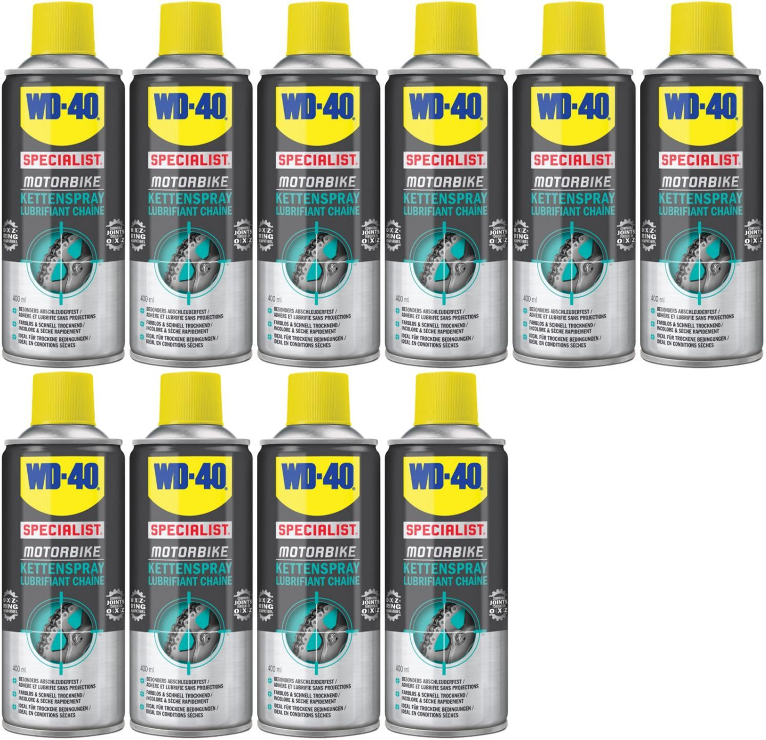 WD-40 Motorbike SPECIALIST Kettenspray 10x 400 Milliliter