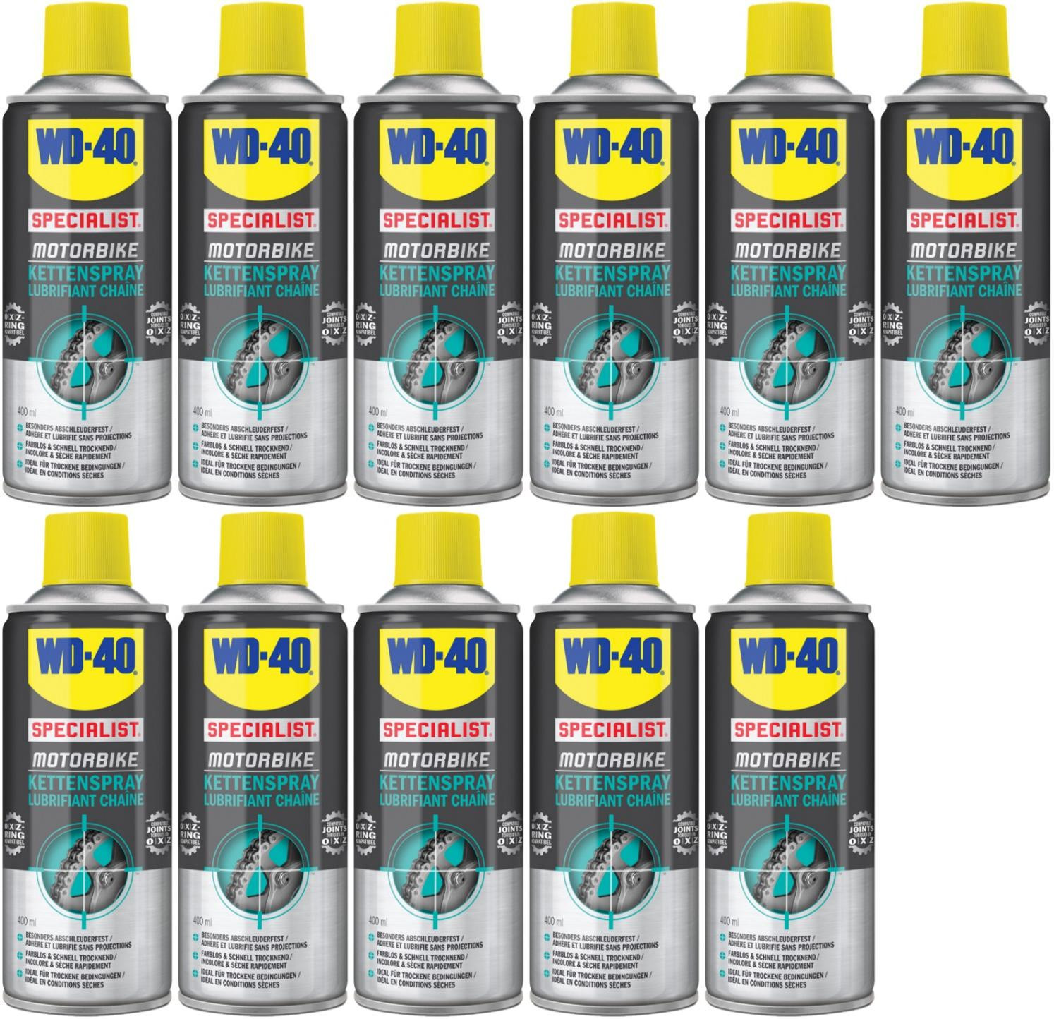 WD-40 Motorbike SPECIALIST Kettenspray 11x 400 Milliliter