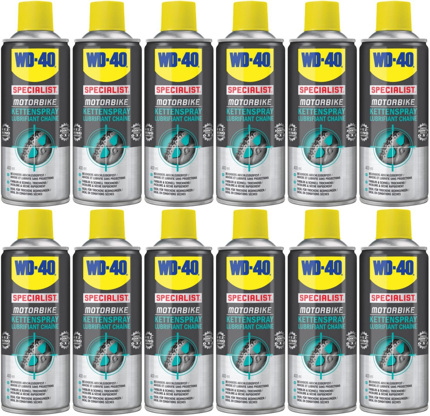 WD-40 Motorbike SPECIALIST Kettenspray 12x 400 Milliliter