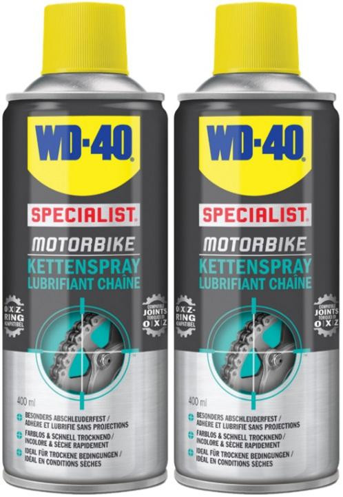 WD-40 Motorbike SPECIALIST Kettenspray 2x 400 Milliliter