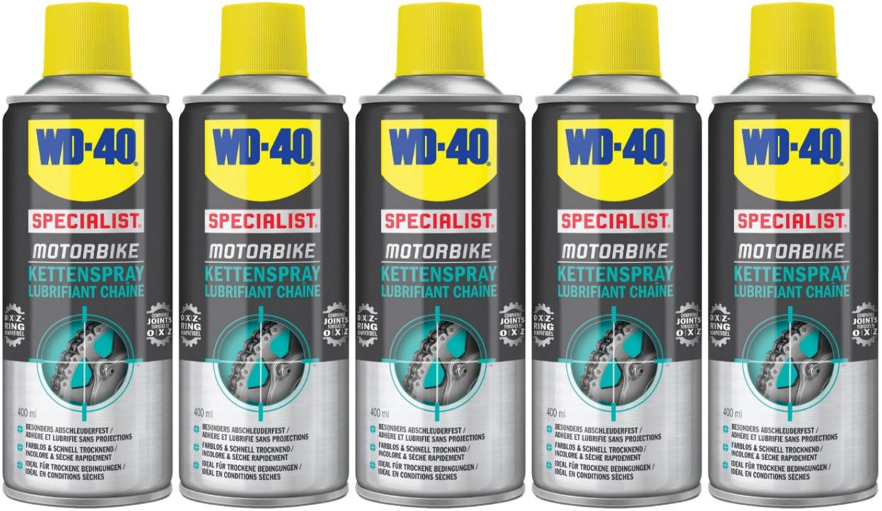 WD-40 Motorbike SPECIALIST Kettenspray 5x 400 Milliliter