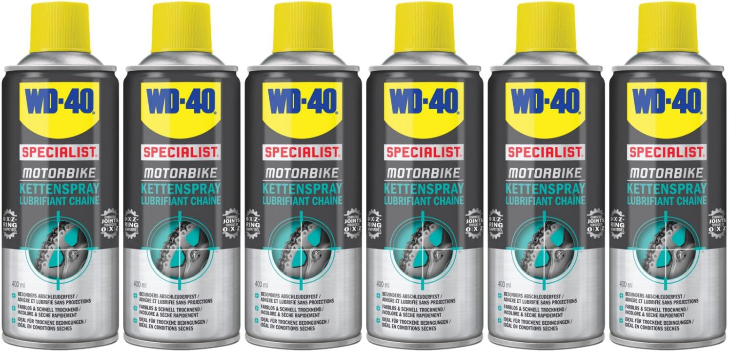 WD-40 Motorbike SPECIALIST Kettenspray 6x 400 Milliliter