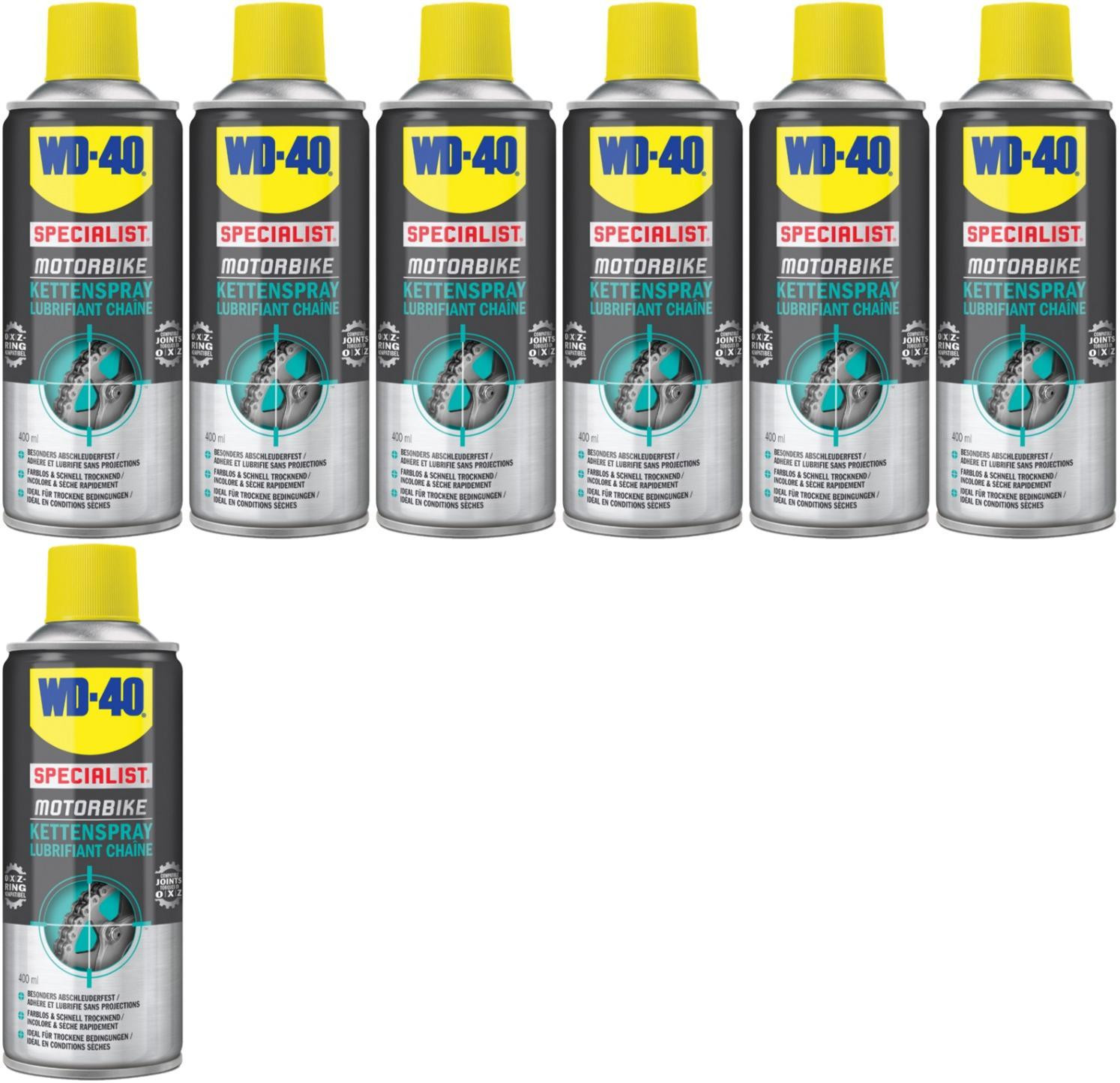 WD-40 Motorbike SPECIALIST Kettenspray 7x 400 Milliliter
