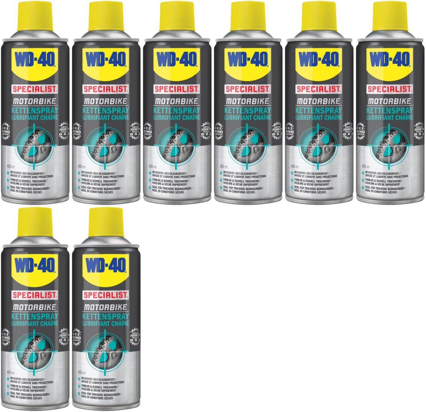 WD-40 Motorbike SPECIALIST Kettenspray 8x 400 Milliliter