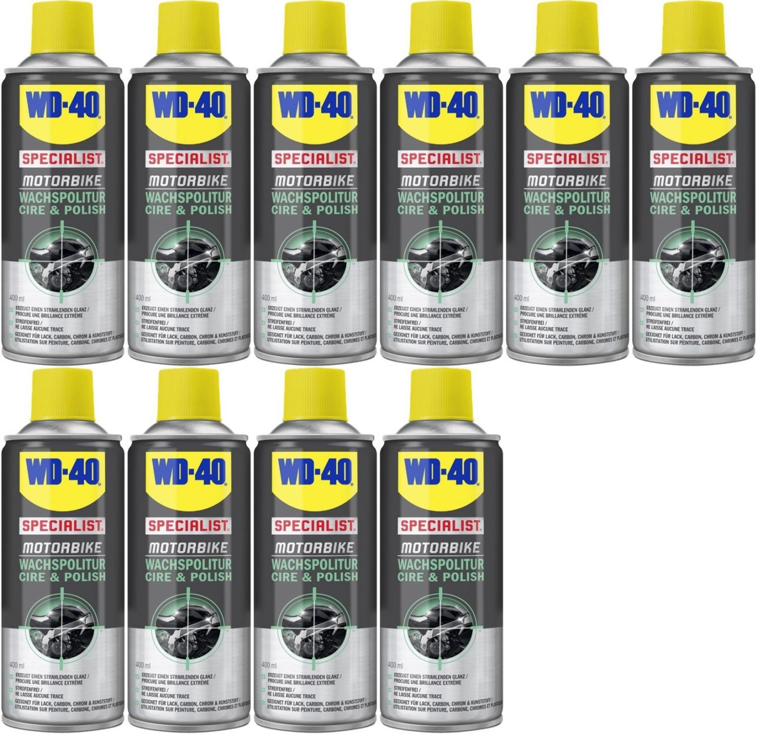 WD-40 Motorbike SPECIALIST Wachspolitur 10x 400 Milliliter